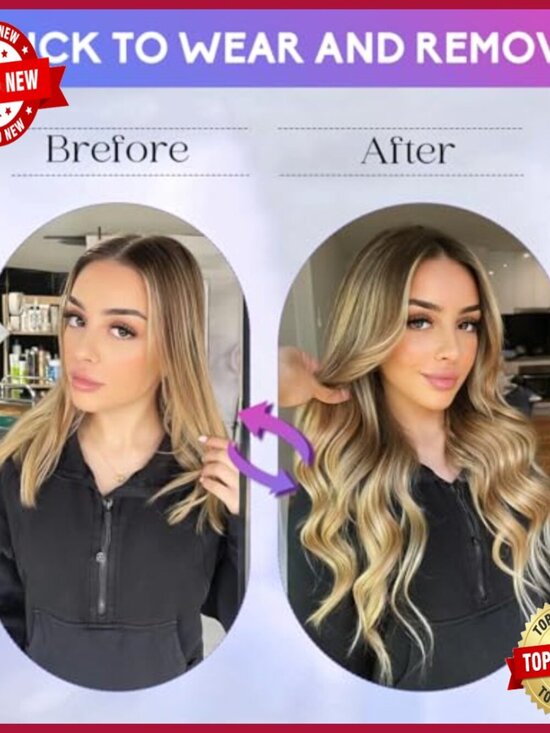 22 Inch Real Human Hair Clip In Extensions 110g 8pcs Salon Quality main image 5